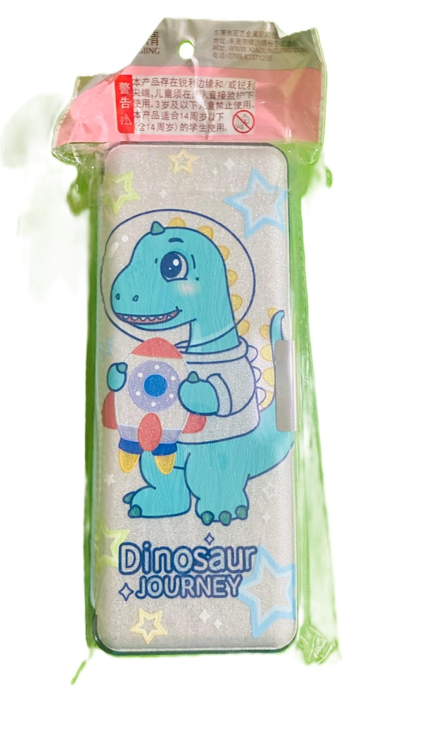 DINO - Dinosaur Journey Pencil Box for Kids & Students - Blue