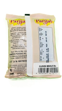 Parijat Premium Whole Cloves, for Indian Cooking | Whole Spices | Fresh & Pure Whole Cloves (Laung)| Aromatic & Flavourful - 50g