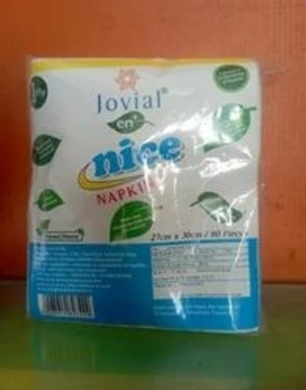 Jovial Premium Napkin 1 Ply, 100 Sheet 