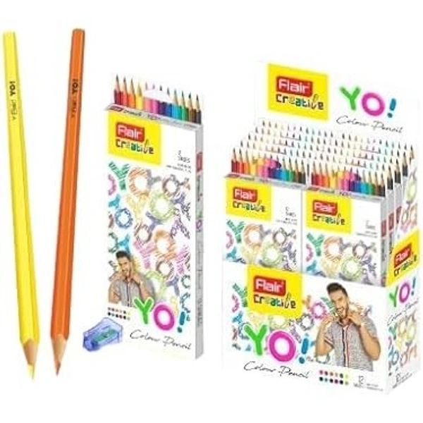 Flair Creative YO Long Pencil Colour Long-12 Shade