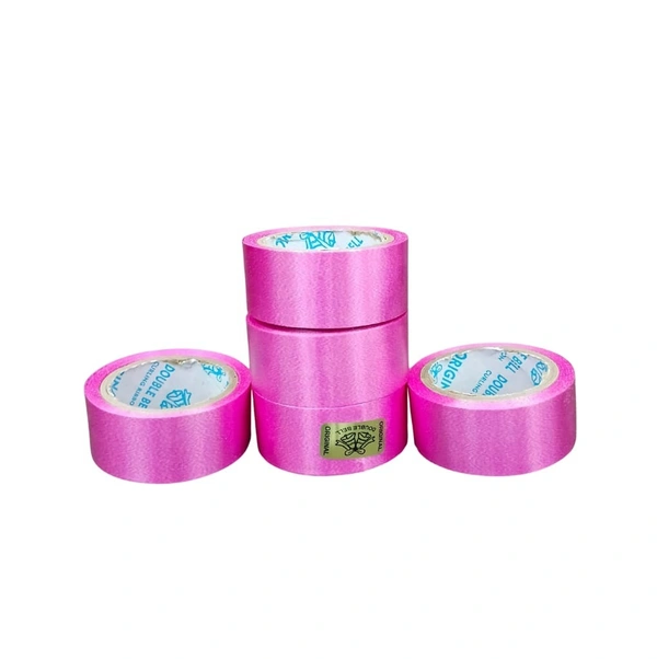 Ribbon for Gift Wrapping, DIY Hobby Crafts, and Birthday, Wedding Party Decorations, set of 5 - Pink