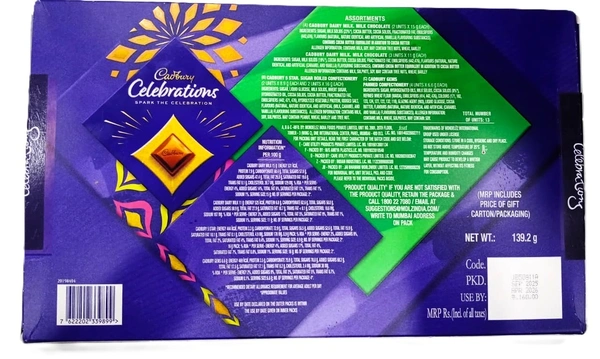 Celebrations Chocolate Gift Pack - 139.5g, Green
