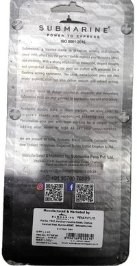 Submarine Point Pen BallpenWhite Brass Body 