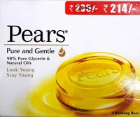 PEARS Pure And Gentle Soap Bar, - 3*125g, Golden Dream