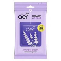 Godrej aer Power Pocket Bathroom Freshener – Lavender Bloom (10g) | Lasts up to 30 days | Germ Protection