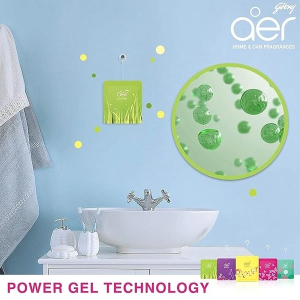Godrej Aer Power Pocket Bathroom Fragrance - Floral Delight