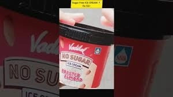vadilal  no sugar roasted almond cup