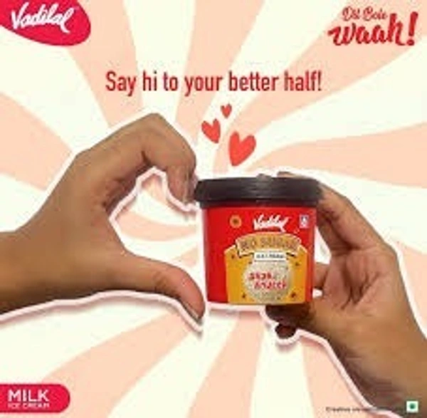 vadilal  no sugar roasted almond cup
