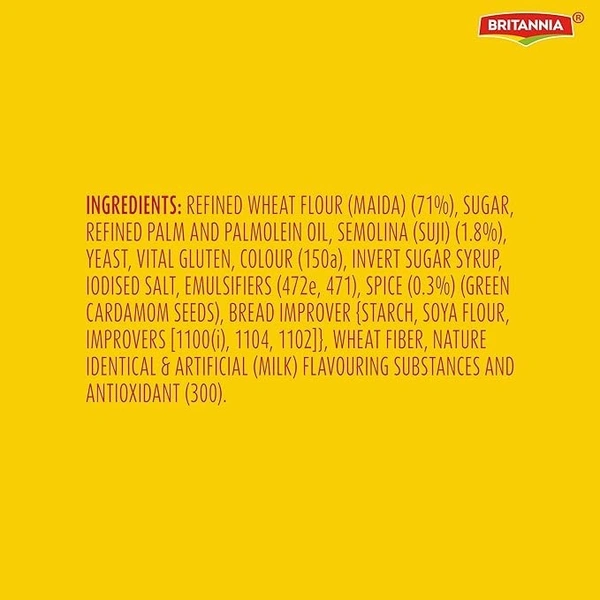 Britannia Toastea Premium Bake Rusk 250g or 250g+50g (Weight May Vary) - 250g