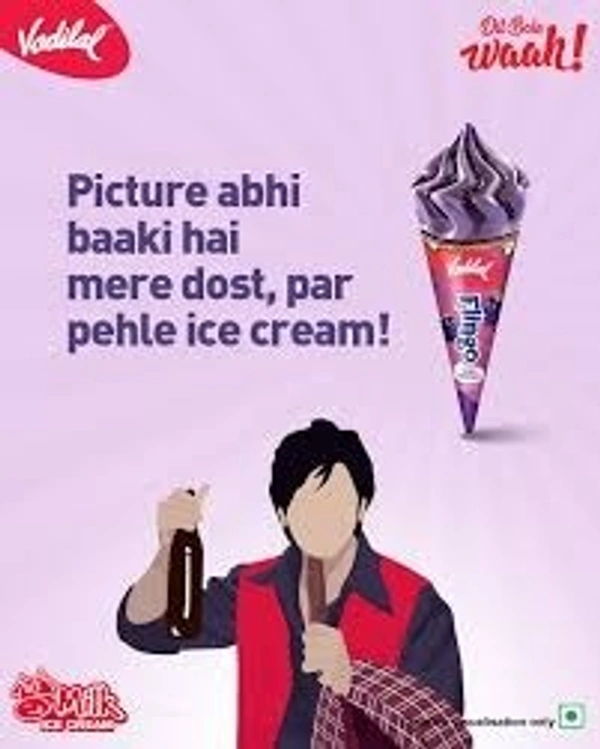  vadi lal black currant flingo cone 110 ml - 110 ml