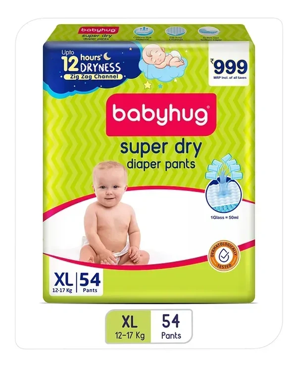 Babyhug Super Dry Diapers   - XL