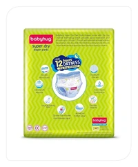 Babyhug Super Dry Diapers   - M