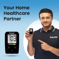 Beurer GL 22 Glucometer Machine with 10 Strips - Black