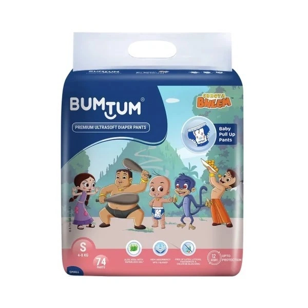 BUMTUM  PREMIUM ULTRASOFT DIAPER PANTS - S