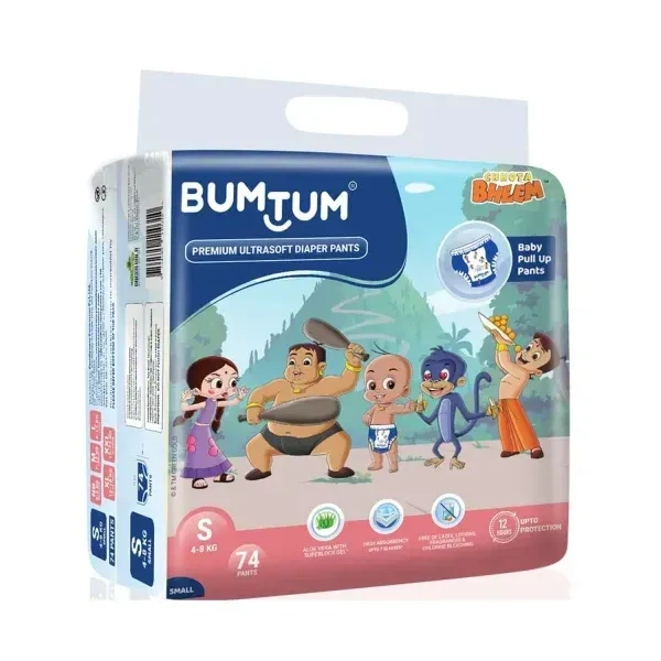 BUMTUM  PREMIUM ULTRASOFT DIAPER PANTS - S