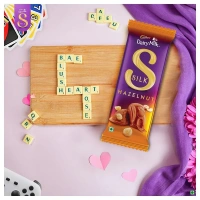 Cadbury Dairy Milk Silk Hazelnut Chocolate Bar Valentine's Gift Pack - 54 g