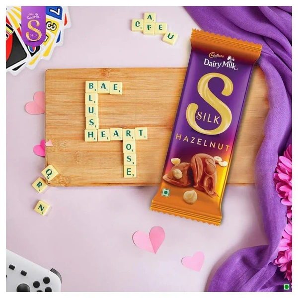 Cadbury Dairy Milk Silk Hazelnut Chocolate Bar Valentine's Gift Pack - 54 g