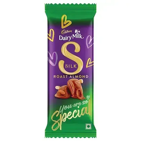 Cadbury Dairy Milk Silk Roast Almond Chocolate Bar  - 134G