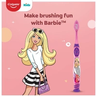 Colgate kids Barbie Toothbrush ,Extra Soft With Tongue Cleaner[pack of 3]