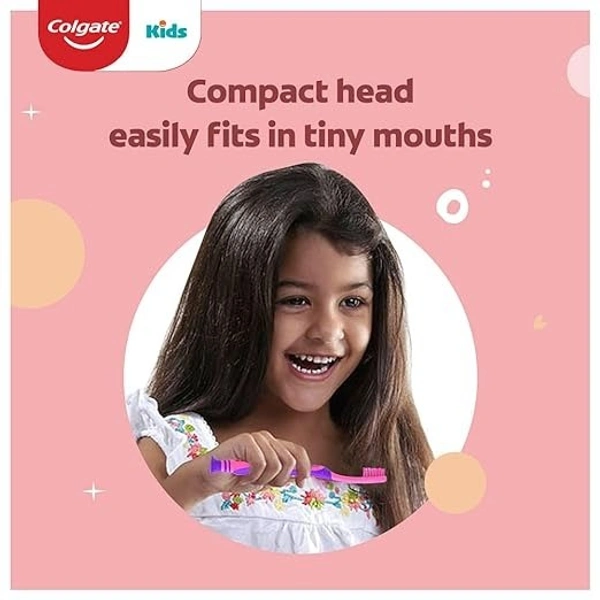Colgate kids Barbie Toothbrush ,Extra Soft With Tongue Cleaner[pack of 3]