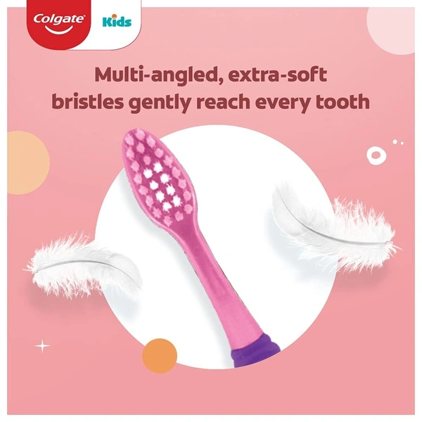 Colgate kids Barbie Toothbrush ,Extra Soft With Tongue Cleaner[pack of 3]