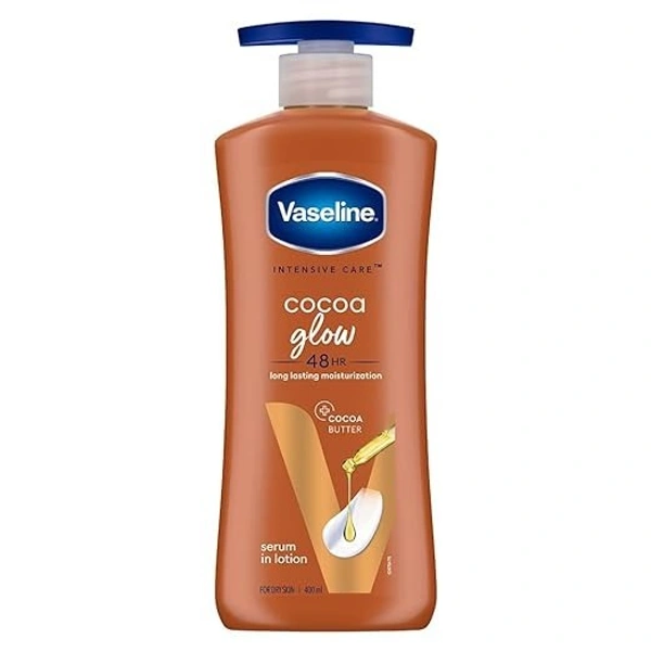 Vaseline Cocoa Glow Serum In Lotion, 400 ml | 100% Pure Cocoa & Shea Butter for Glowing & Soft Skin 8901030971945