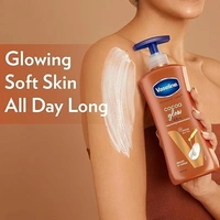 Vaseline Cocoa Glow Serum In Lotion, 400 ml | 100% Pure Cocoa & Shea Butter for Glowing & Soft Skin 8901030971945