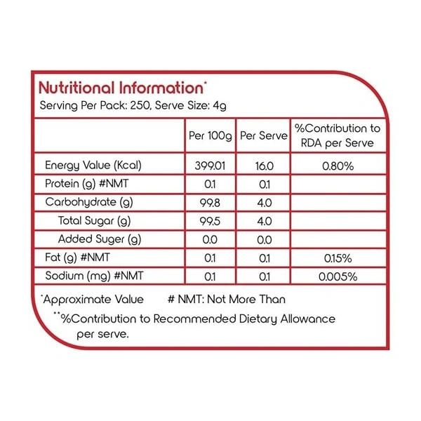 Fortune Sulphurless Sugar 1kg