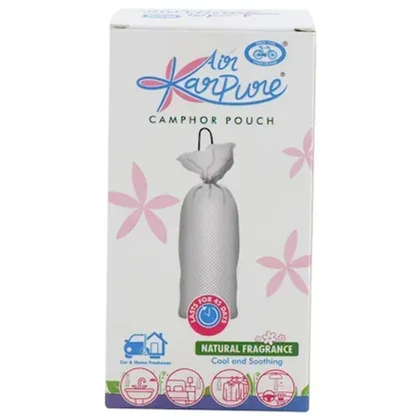 Cycle Air Karpure Camphor Natural Fragrance Car & Home Freshener Pouch 60 g