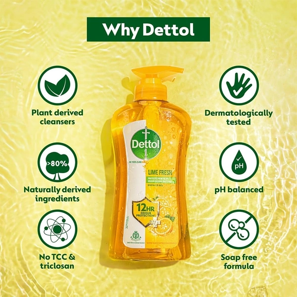 Dettol Lime Fresh Shower Gel [500 ml]