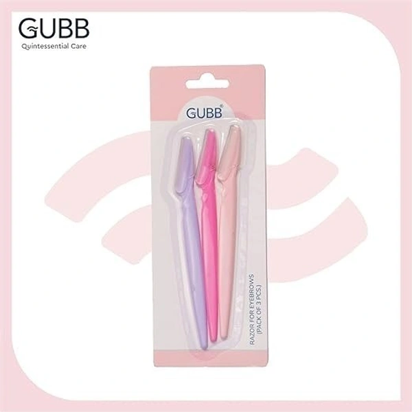 GUBB Face Razor For Women | For Instant, Safe & Painless Facial Hair Removal | Dermaplaning Tool for Sensitive Skin | Razor for Upper Lips, Face, Eyebrows, Chin, Forehead, Sideburns | Non-Foldable