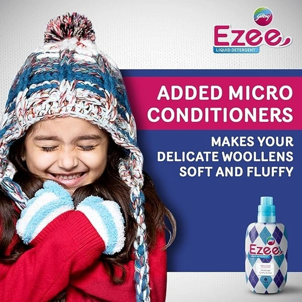 Godrej Ezee Liquid Detergent - Winterwear, Chiffon & Silks (500g) - 500g