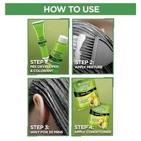 Garnier Color Naturals Crème hair color, Shade 3 Darkest Brown, 70ml + 60g