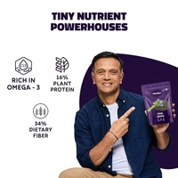 Farmley Chia Seeds 200g I Seeds for Eating | Seeds for Weight Management | Rich in Calcium, Protein & Fibre (Pack of 1) - 200g