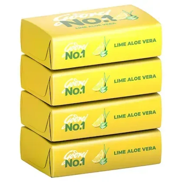 Godrej No.1 Lime and Aloe Vera Soap (Pack of 4) - 4*150g