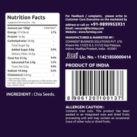 Farmley Chia Seeds 200g I Seeds for Eating | Seeds for Weight Management | Rich in Calcium, Protein & Fibre (Pack of 1) - 200g