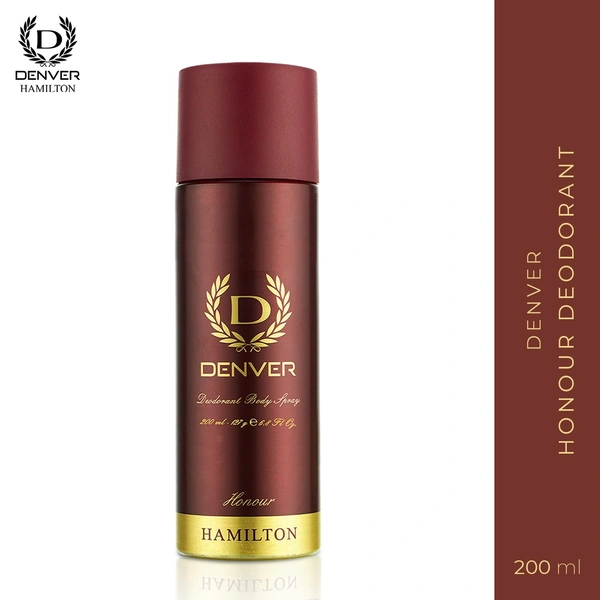 DENVER Honour Deodorant For Men - 165ML | Long Lasting Body Deo Spray for Men 8901450003394