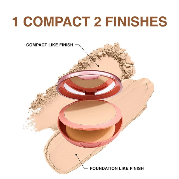  Home / makeup / face / compact Lakme Lakme Unreal Dual Cover Pressed Powder 2 In 1 Compact + Foundation  - 9 g, Classic Ivory
