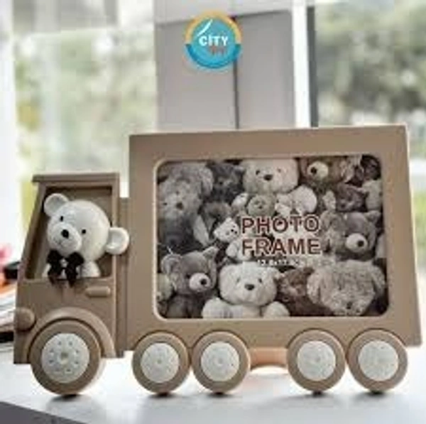 Teddy Bear Cart Photo Frame