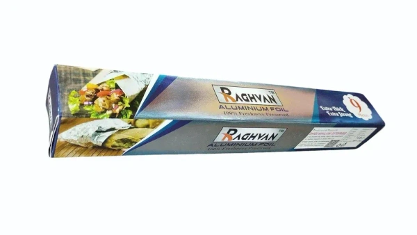 Raghavn Aluminium Foil | Extra Thick Extra Strong - 9 Meters - 295 mm, Silver