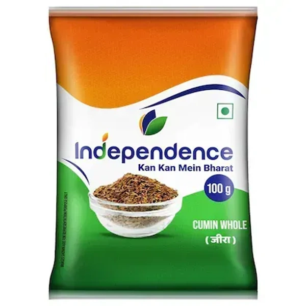 Independence Cumin (Jeera), 100g Pouch - 100g