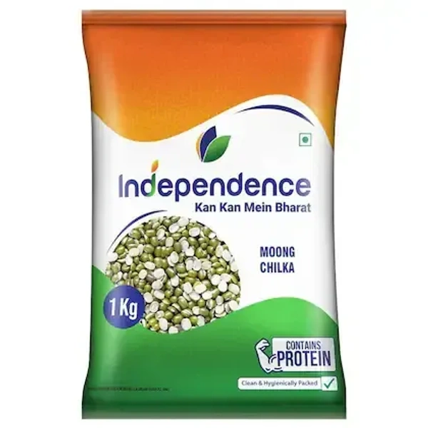Independence Unpolished Moong Chilka - 1kg