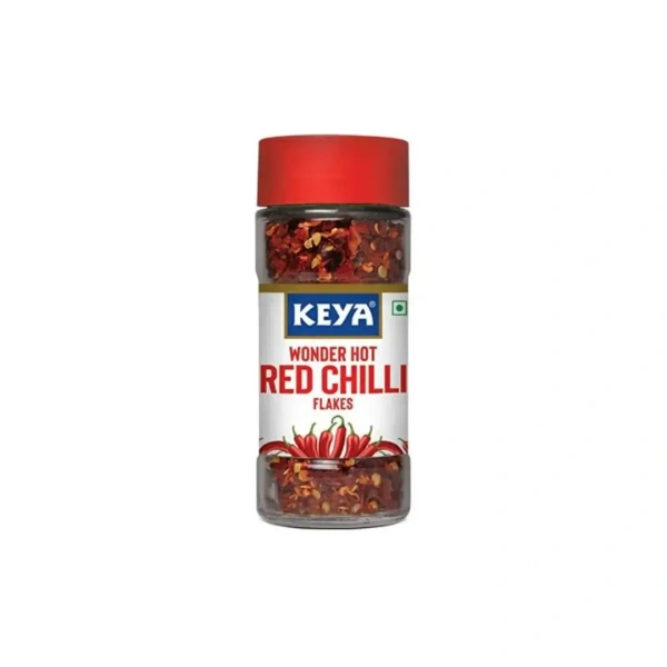 keya wonder hot red chilly flakes - 40 gm