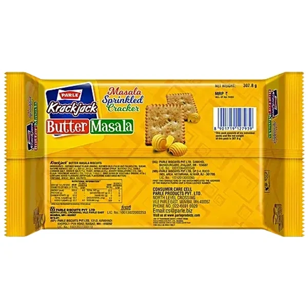 Parle Krackjack Butter Masala Biscuits, 307.8 g - 307.8
