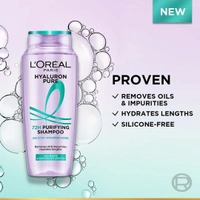L'Oreal Paris Hyaluron Pure 72H Purifying Shampoo 200ml