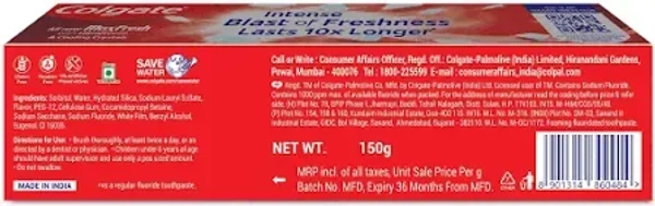 Colgate Max Fresh with cooling crystals 10X