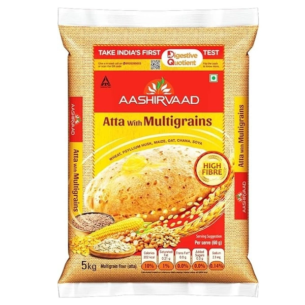 Aashirvaad High Fibre Atta With Multigrains 5kg