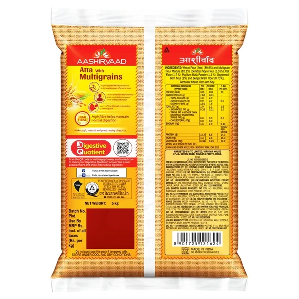 Aashirvaad High Fibre Atta With Multigrains 5kg