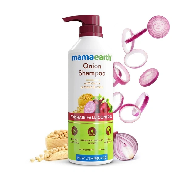 Mamaearth Onion Shampoo For Hairfall Control 600ml