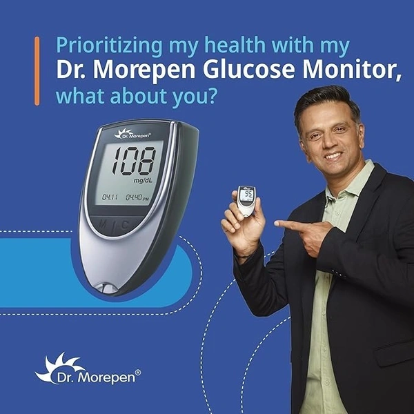 Dr. Morepen BG-03 Gluco One Glucometer Combo, 50 Strips 